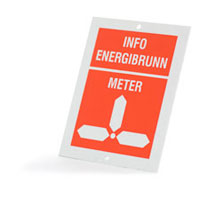 Señal de información de aluminio