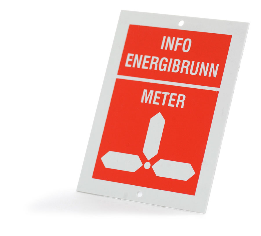 Señal de información de aluminio